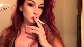 My Italian big tits MILF Artemisia loves micro bikini and cigarette smoking.