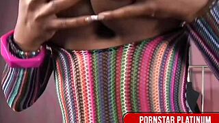 Ebony Goddess Maserati Teases Her Massive Tits