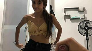stepsis milks tons of leche from my huge cock with epic blowjob damn