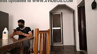 Stepdad strokes furiously spying stepdaughter bathroom striptease
