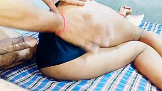 Indian Teen's First Doggystyle Anal Creampie Hardcore Ride