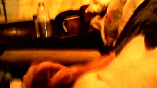 boyfriend casually playing with his cock while hanging with friend