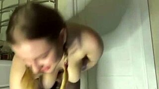 omg this fat bbw teen 18+ vibes her big tits pussy hard in bathroom with huge dildo 😩💦
