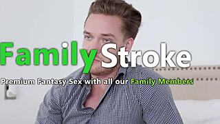 stepbro's huge cock stuffed down my naughty college girl throat in bathroom??