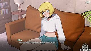 game bunker turns femboy ladyboy shemale sofa spooning frenzy