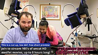 Doctor tampa licks raya nguyen's shaved pussy