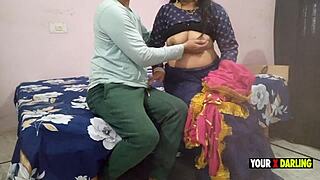 Exclusive Horny Indian Milf Mother In Law Fucks Stepson Friend Cheating Big Tits Pussy Action
