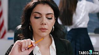 Teacher valentina spanks student gal licks pussy then strapon fucks!! 👅🍑