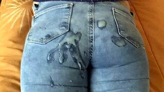 Stepmom fears pregnancy so I cum deep in her fat ass instead