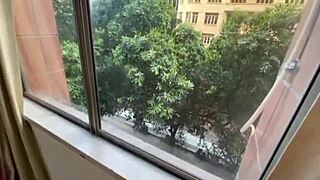 after gym bodybuilder bends for muscular trainer's tattooed doggystyle relax