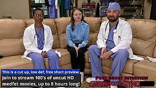 Tampa Uni Exam Fingers Serena Morgan's Petite Ass!