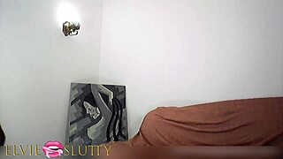 Mysterious ebony BBW with huge curvy black ass slowly undresses revealing natural tits and fat juicy body