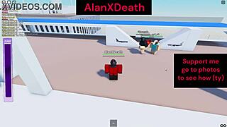 Roblox fighting game turns sus with public outdoor pussy riding and boob fights on tits