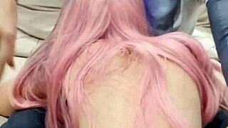Deepthroat Then Petite Skinny Wife's Pussy Pounded Spanked In Lingerie Socks By Husband?