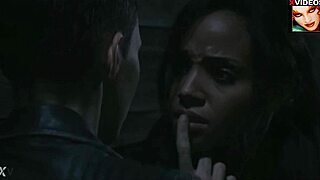 ow fuck meagan tandy's ebony kicks bust balls hard like batwoman kneeing ruby rose