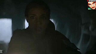ow fuck meagan tandy's ebony kicks bust balls hard like batwoman kneeing ruby rose