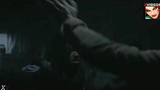ow fuck meagan tandy's ebony kicks bust balls hard like batwoman kneeing ruby rose