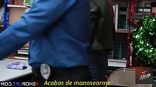 redhead thief gets hardcore fucked ass blowjob with spanish subtitles