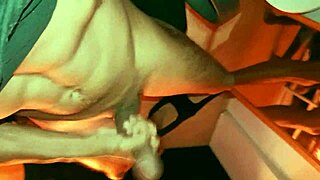 Moaning Latino Cock Leaks Hard After Intense Gym Jerk