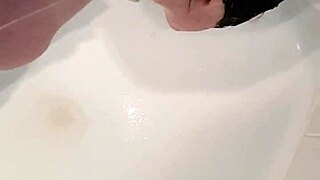 My slave whore gets humiliated in the filthy pissoir
