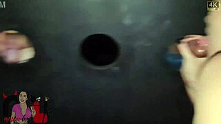 She loves getting fucked hard in the gloryhole for pure pleasure