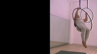 Pinay shakes big ass pole dancing in heels aerial hoops oops!