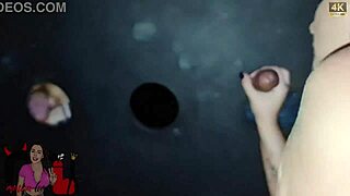 She loves getting fucked hard in the gloryhole for pure pleasure