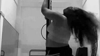 Pinay shakes big ass pole dancing in heels aerial hoops oops!