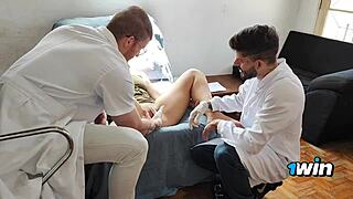 what started as gyno visit ends with me bareback riding his wet cock deep