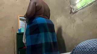 Shaving My Curvy Ebony Pussy While Teasing It Playfully