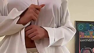 Busty teen 18+ deepthroats massive cock in steamy pov