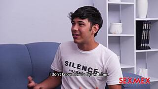 sexmex maria rojas threesome fucked by boyfriend and step-brother big tits ass