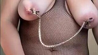 Chubby Mature BBW Anal Fucked with Huge Dildo Hairy Pussy Squirts Saggy Tits!