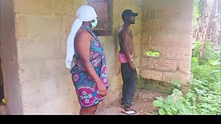 ever wonder how my african stepbrother's monster cock stretches this bbw black big tits whore in doggystyle outdoors?