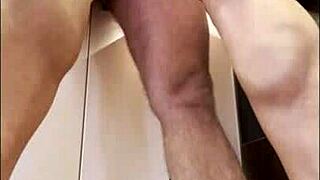 omg spying on milf mommy's tight pussy fingered by huge cock in kitchen...