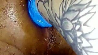 Amateur Girl Pegs Guy with Fisting Toys at Home