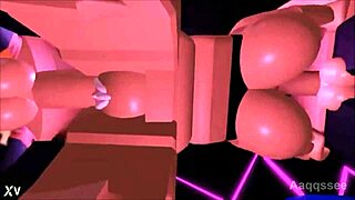 Roblox sluts take massive cocks in wild threesome pounding
