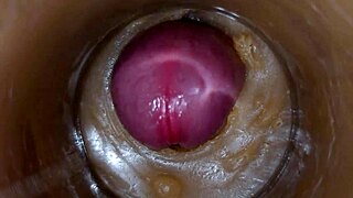 Pussy Toy Overflows with Precum Extreme 4K Vagina Close-Up Squirt