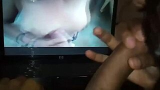 Girlfriend Sucks Cock While Watching Our Porn Videos