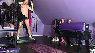 Dominatrix Teases Jake Grand With Her Powerful Vibrator