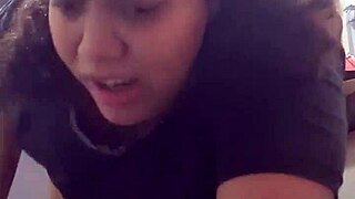 Thick Latina Stepmom Bends Over Kitchen Counter for Boss