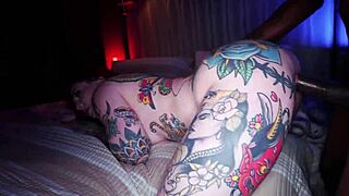 tattooed redhead's bubble butt craves that massive bbc deep inside