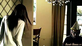 Whoa stepsis gets drilled hard then creamed 😍🔥