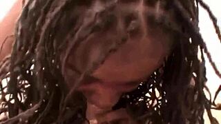 ebony teen in stockings, you love watching her suck that dick pov style?