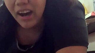 Thick Latina Stepmom Bends Over Kitchen Counter for Boss