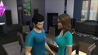 Hey boyfriend, watch your wife get railed by hubby's old friend in Sims 4 cuck story