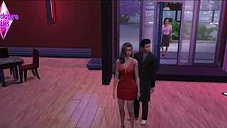 Hey boyfriend, watch your wife get railed by hubby's old friend in Sims 4 cuck story