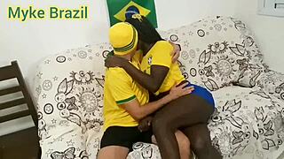 Fernanda Chocolate Fucks Myke Brazil Hard During Copa Game Watch