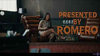 Tattooed BBW Connie Perignon Commands Foot Slave Latina Penny Park In Lezdom Play