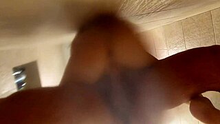 Perving on friends big tits milf wife shower bathing she begs for muscular cock creampie slut